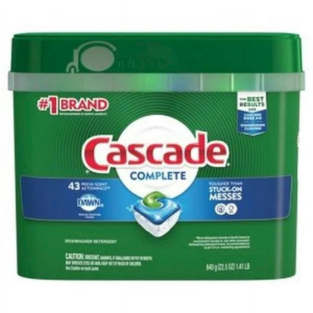 Cascade Complete Fresh ActionPacs - 22.50 oz (1.41 lb) - Fresh Scent - 43.0 / Pack - 6 / Carton - Green