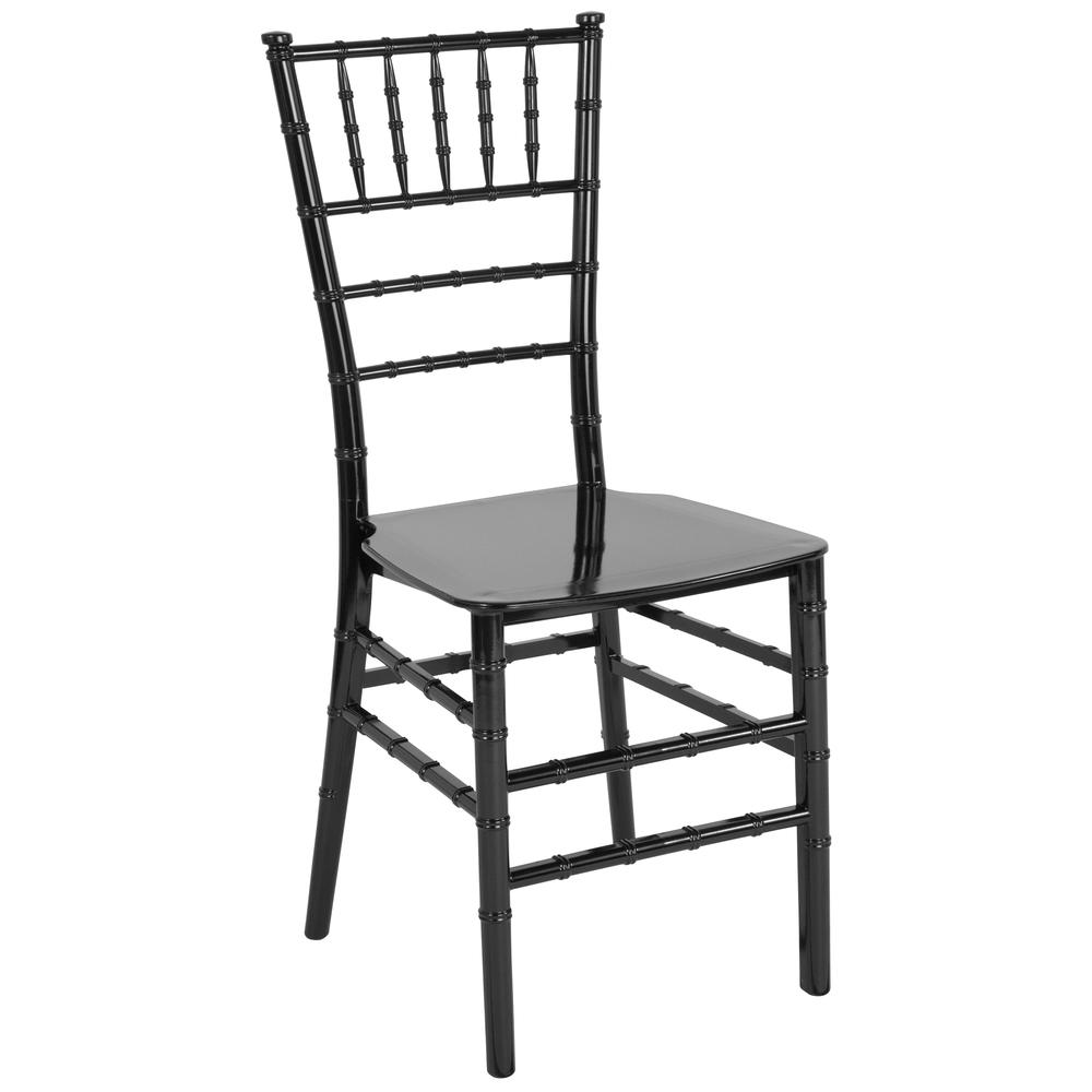 HERCULES Series Black Resin Stacking Chiavari Chair