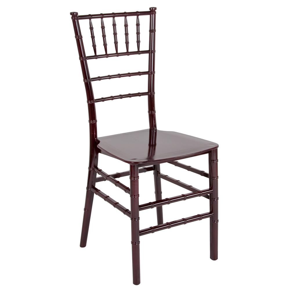 HERCULES Series Mahogany Resin Stacking Chiavari Chair