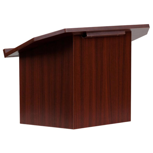 Foldable Tabletop Lectern in Mahogany