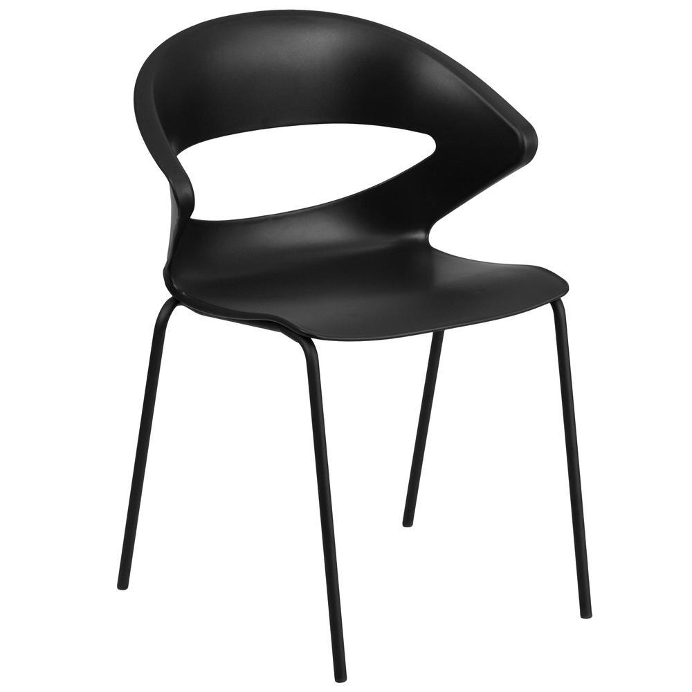 HERCULES Series 440 lb. Capacity Black Stack Chair