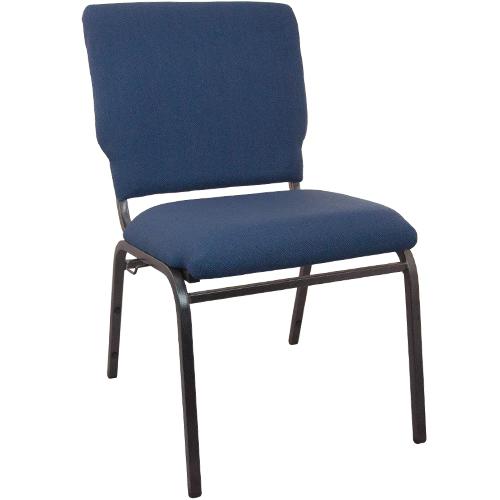 Advantage Navy Multipurpose Church Chairs - 18.5 in. Wide