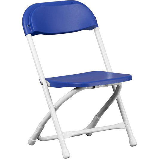 Kids Blue Plastic Folding Chair