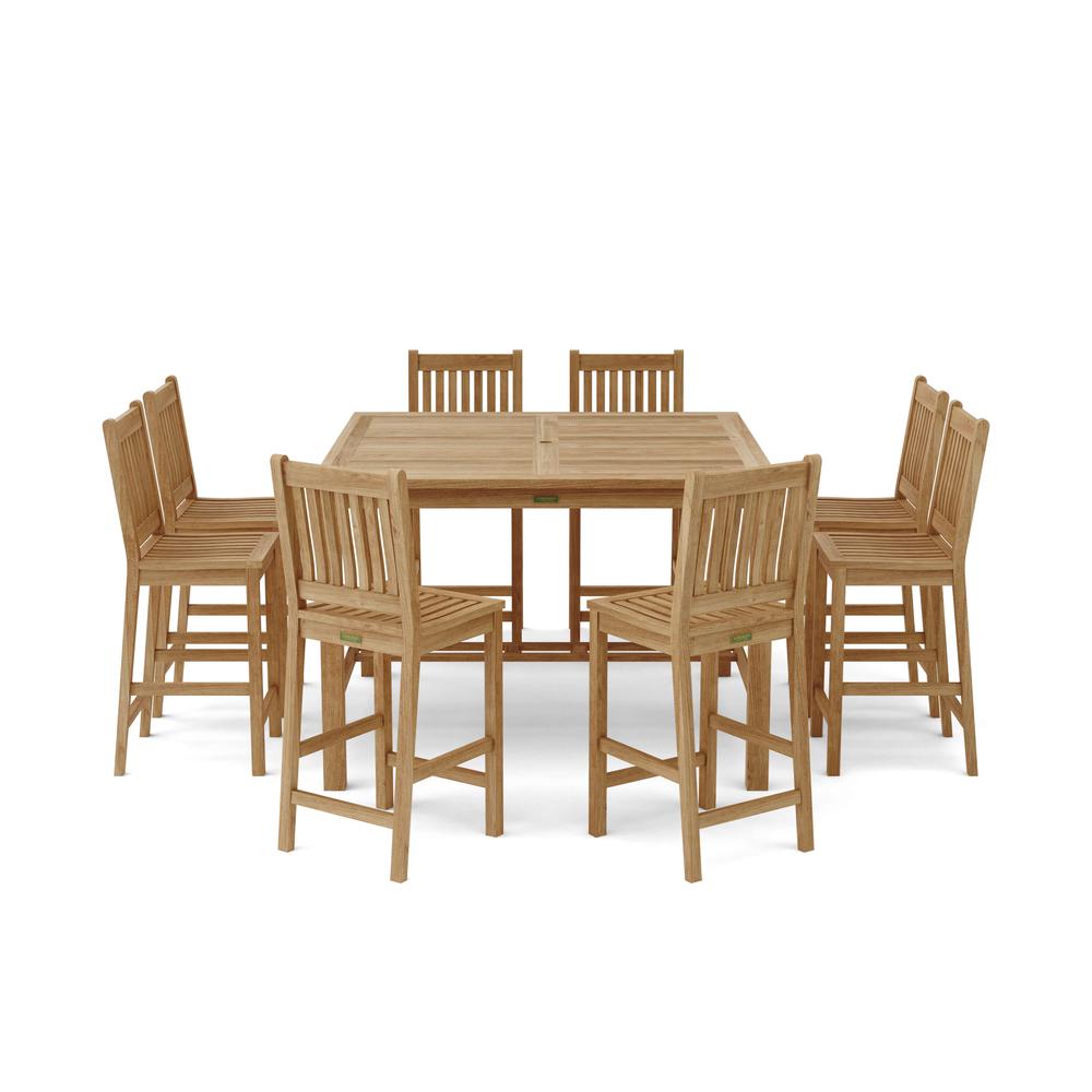 Avalon Chairs and Bar Table 9 Piece Set