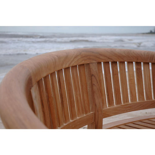 Curve 3 Seater Bench Extra Thick Wood