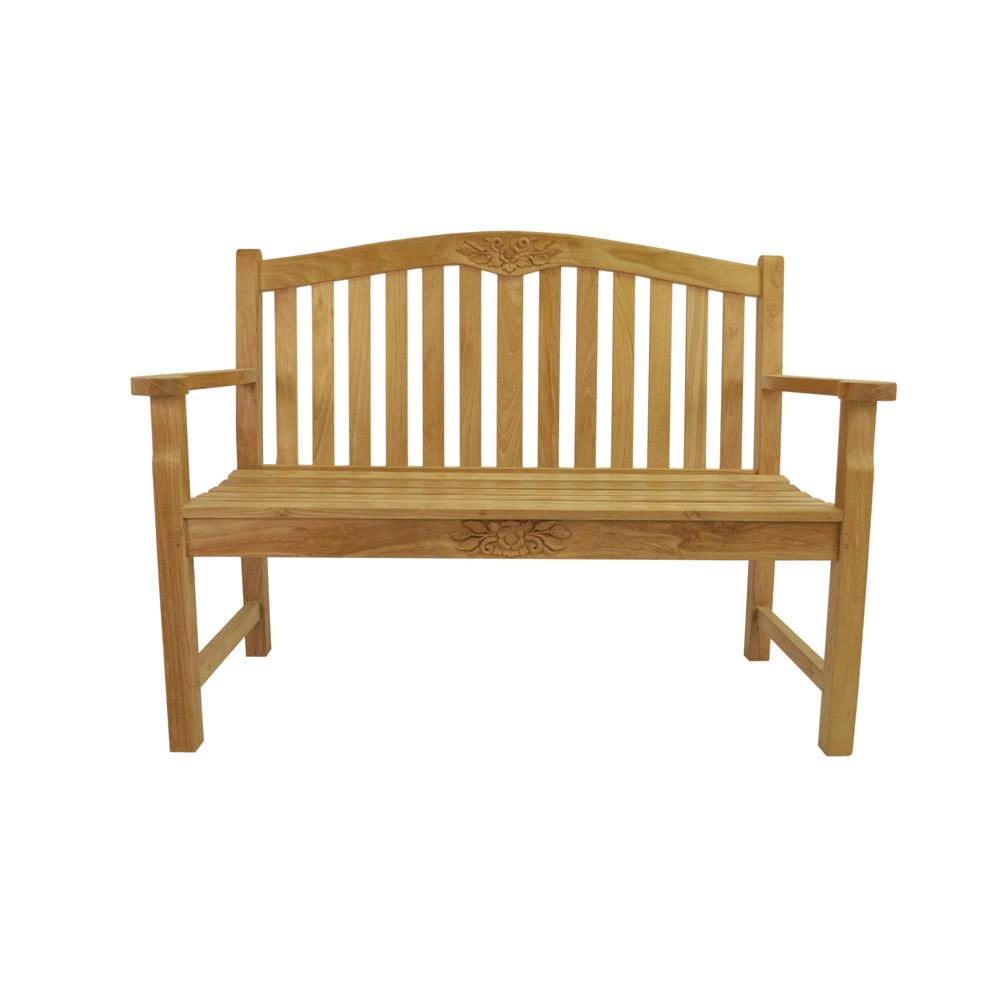 50" Round Rose Bench