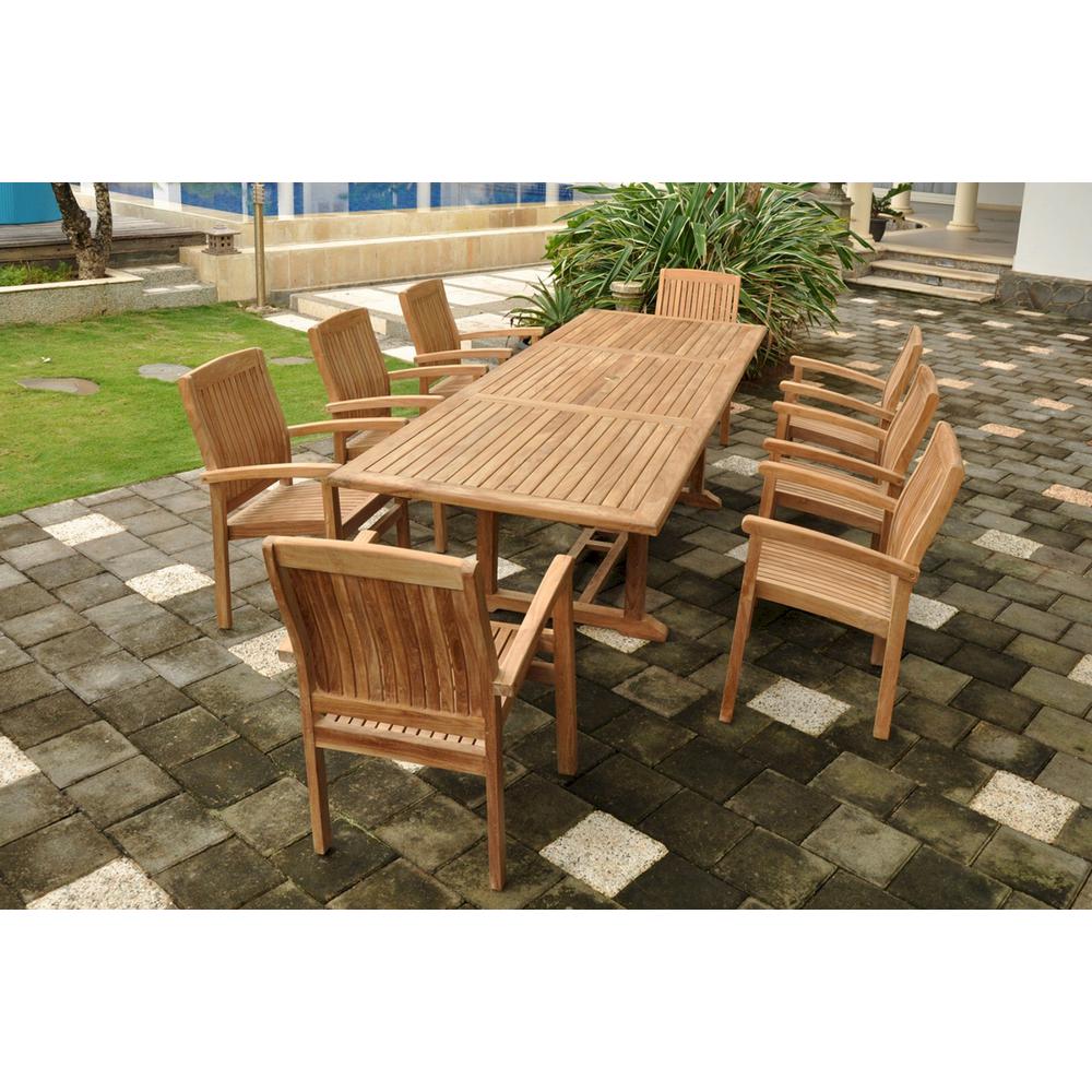 Bahama Rectangular Ext. Dining 9 Piece Set