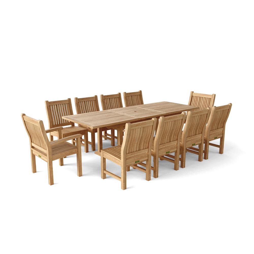 Sahara Rectangular Ext. Dining 11 Piece Set