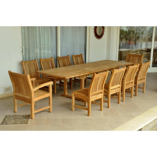 Bahama Rectangular Ext. Dining 11 Piece Set