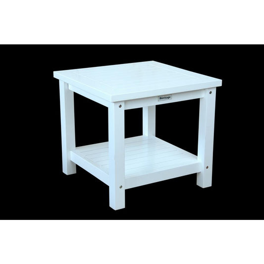 Kenzie 22" Square Side Table w/ 2-Tier