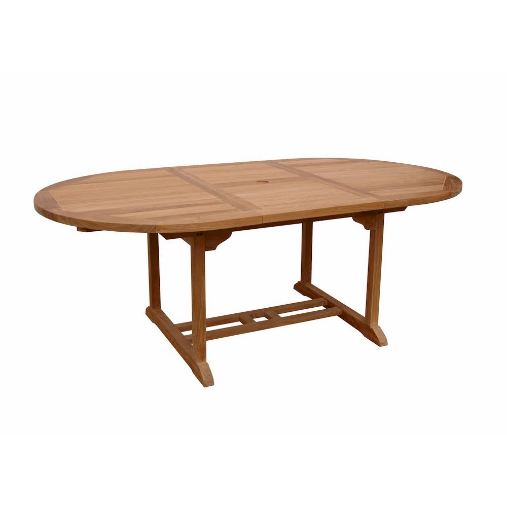 Bahama 71" Oval Extension Table Extra Thick Wood