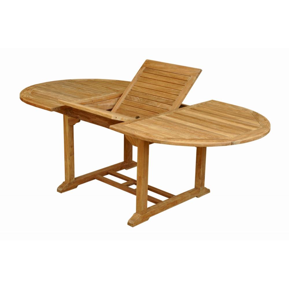 Bahama 87" Oval Extension Table Extra Thick Wood