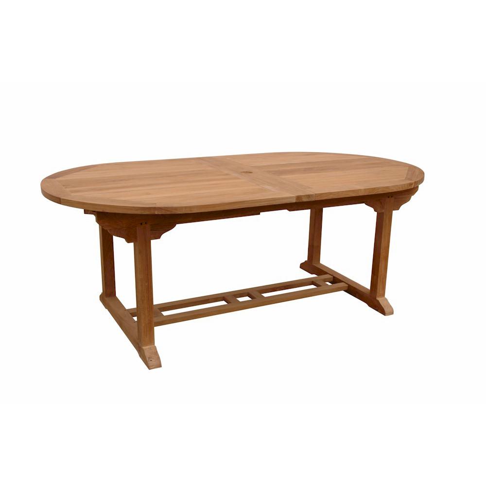 Bahama 117" Oval Extension Table w/ Double Extensions