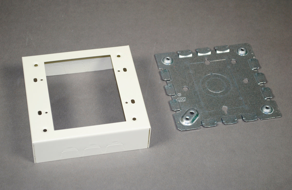 V5747-2 - Wiremold - V57472 Two Gang Shallow Switch and Receptacle Box Fitting in Ivory