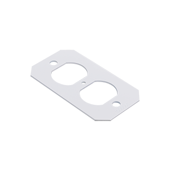 8DP - Wiremold - 8DP Evolution 8AT Duplex Device Plate