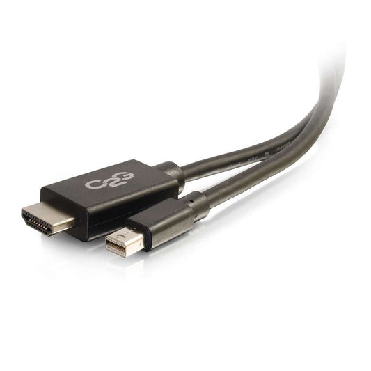 CG54422 - C2G - 10ft Mini DisplayPort Male to HDMI Male Adapter Cable Black