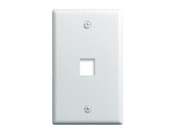WP3401WHV5 - On-Q - 1 Port Keystone Wall Plate in White 5 Pack