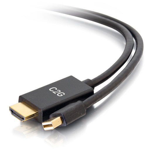 CG54436 - C2G - 6ft Mini DisplayPort Male to HDMI Male Passive Adapter Cable 4K 30Hz