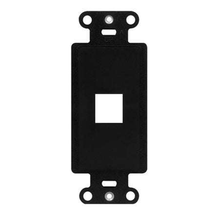 WP3411BK - On-Q - 1 Port Decorator Outlet Strap in Black