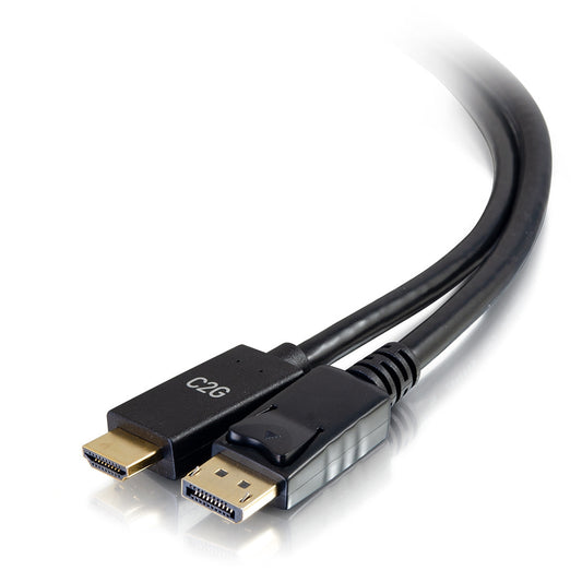 CG54434 - C2G - 10ft DisplayPort Male to HDMI Male Passive Adapter Cable 4K 30Hz