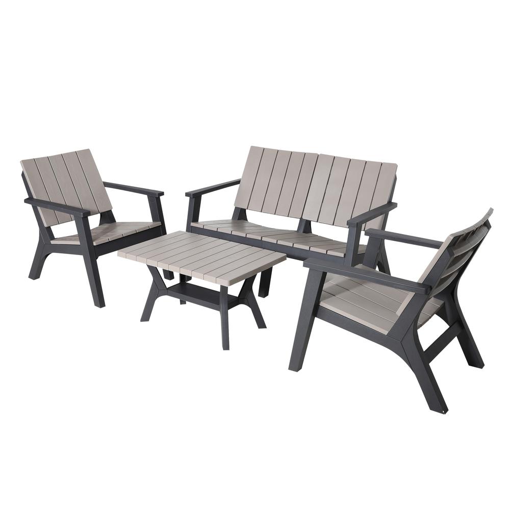 Enzo 4 Piece Patio Sofa Seating Set