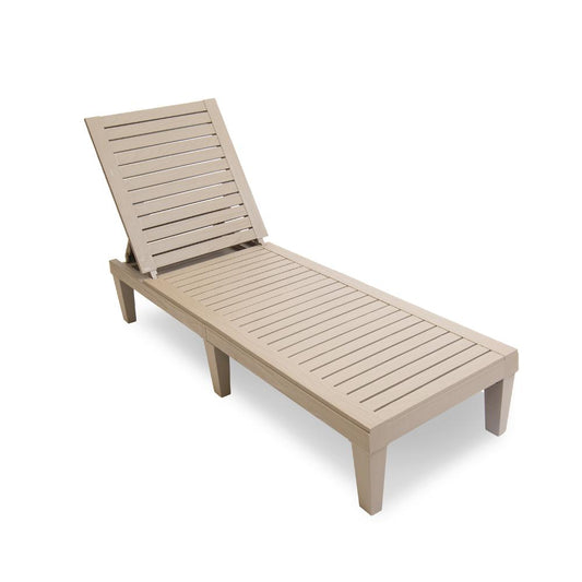 OSLO Patio Reclining Sun lounger Grey