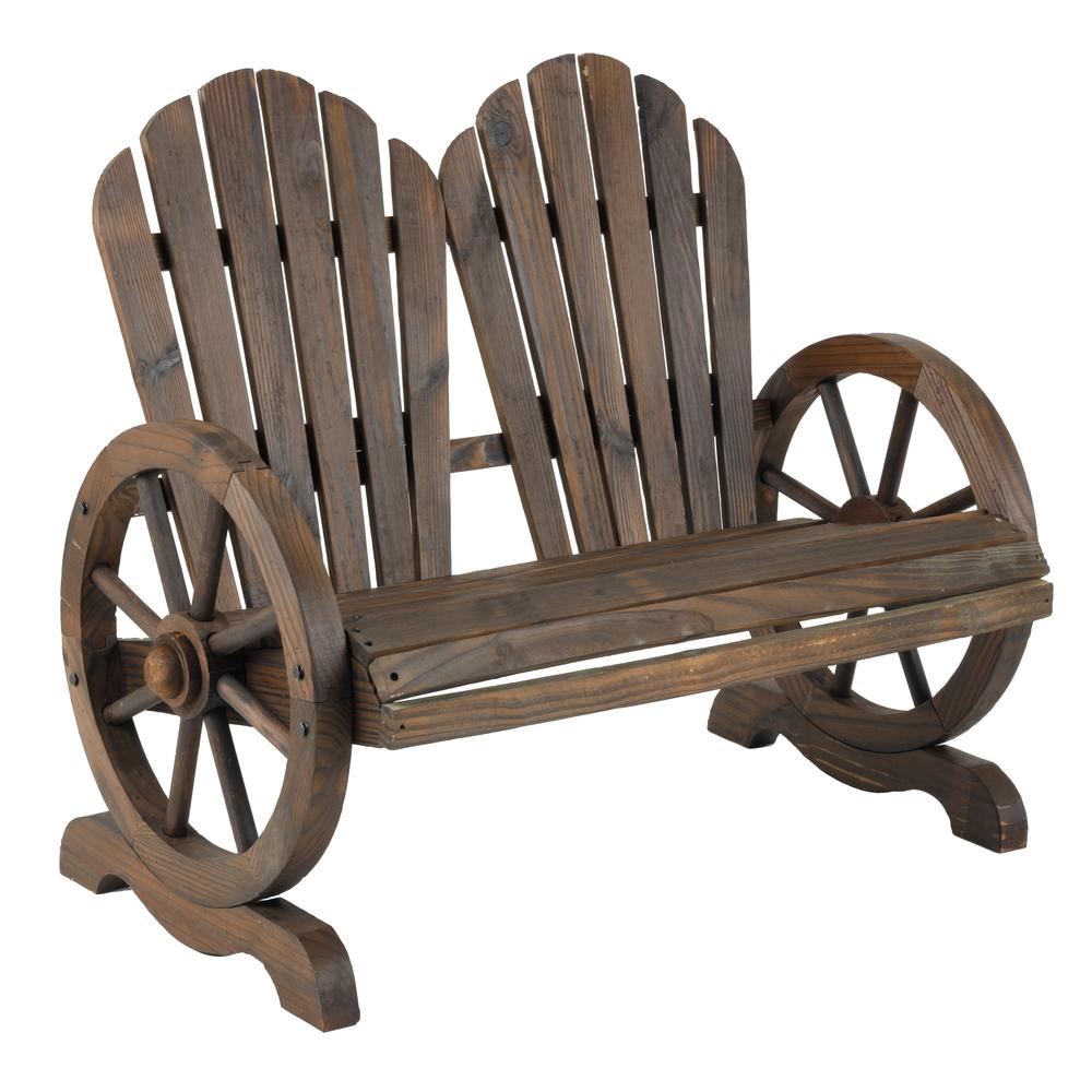 Outdoor Leisure Model ST612533 Wooden Adirondack Bench