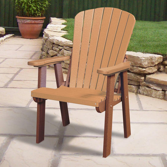 OS Home and Office Model 511CTB Fan Back Chair in Cedar with a Tudor Brown Base, Made in the USA