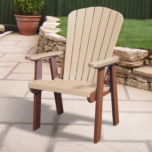 OS Home and Office Model 511WWTB Fan Back Chair in Weatherwood with a Tudor Brown Base, Made in the USA