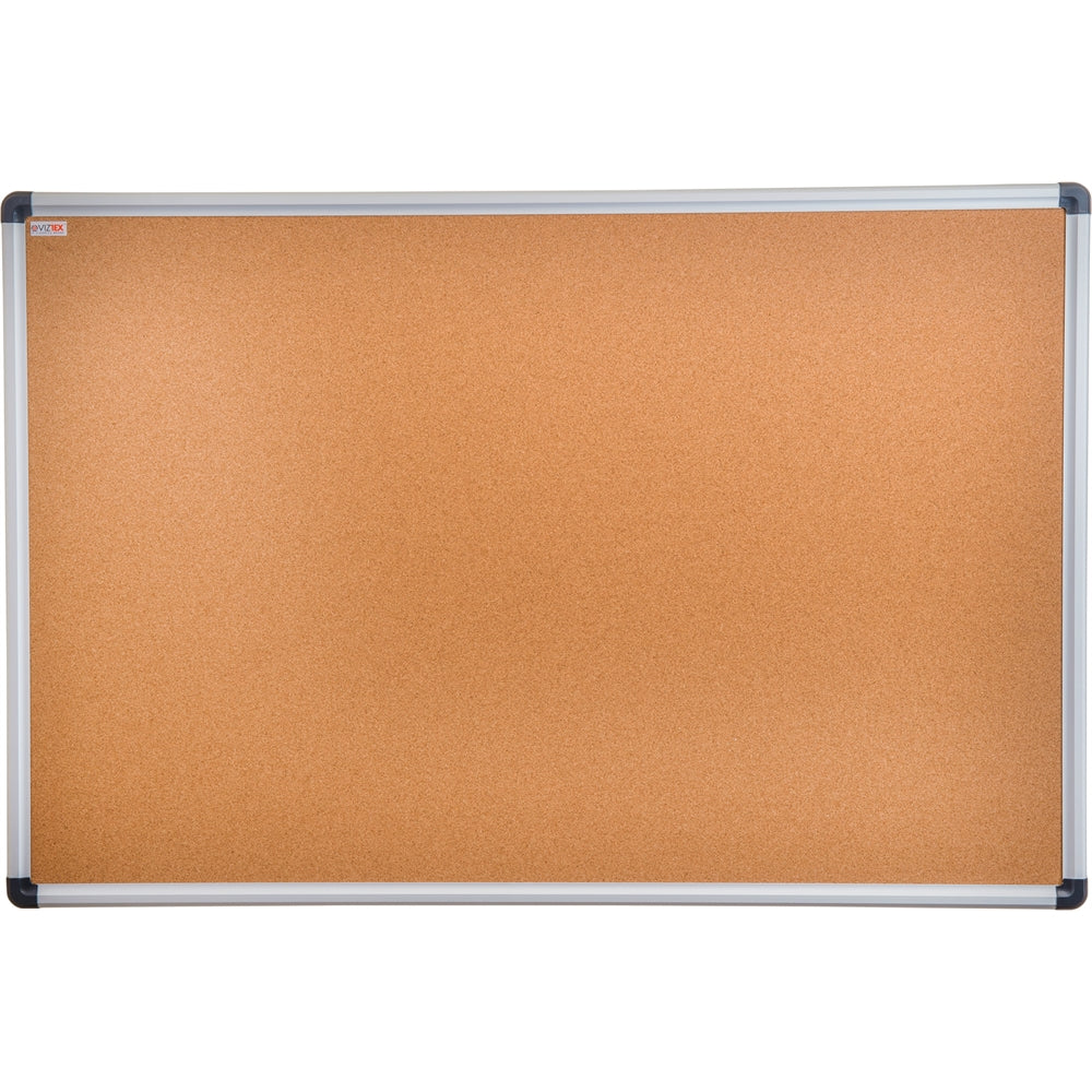 Viztex Cork Bulletin Board with an Aluminium Trim (48"x36")