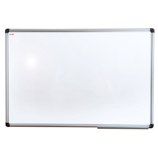 Viztex Lacquered Steel Magnetic Dry Erase Board with an Aluminium frame (24"x18")