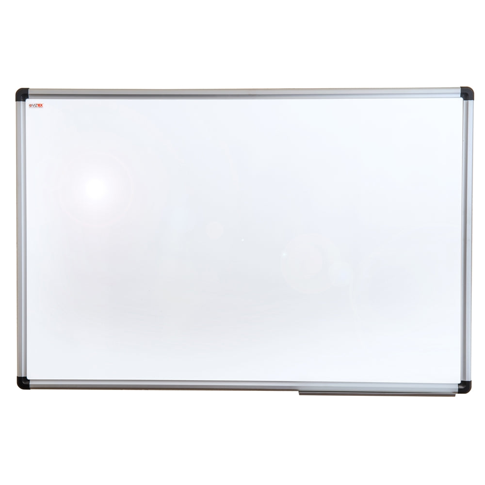 Viztex Lacquered Steel Magnetic Dry Erase Board with an Aluminium frame (36"x24")