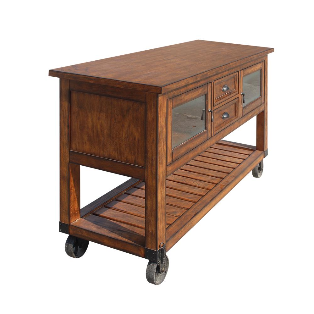 Kabili Kitchen Cart, Antique Tobacco