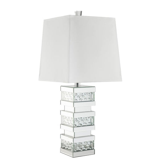 Nysa Table Lamp, Mirrored & Faux Crystals