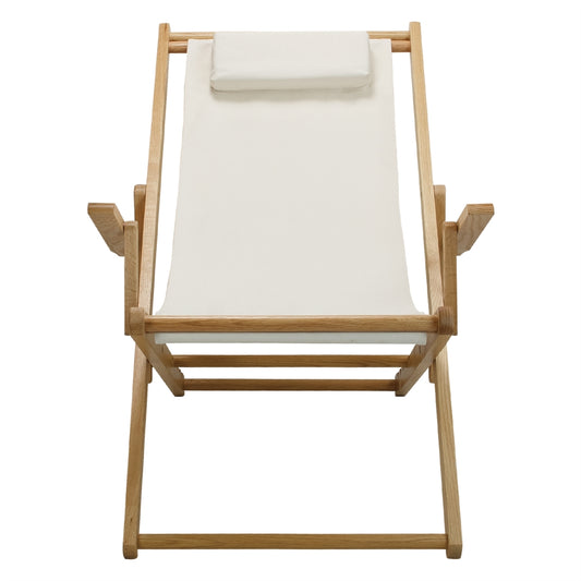 Sling Chair Natural Frame-Natural/Wheat Canvas