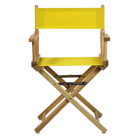 18" Director's Chair Natural Frame-Yellow Canvas