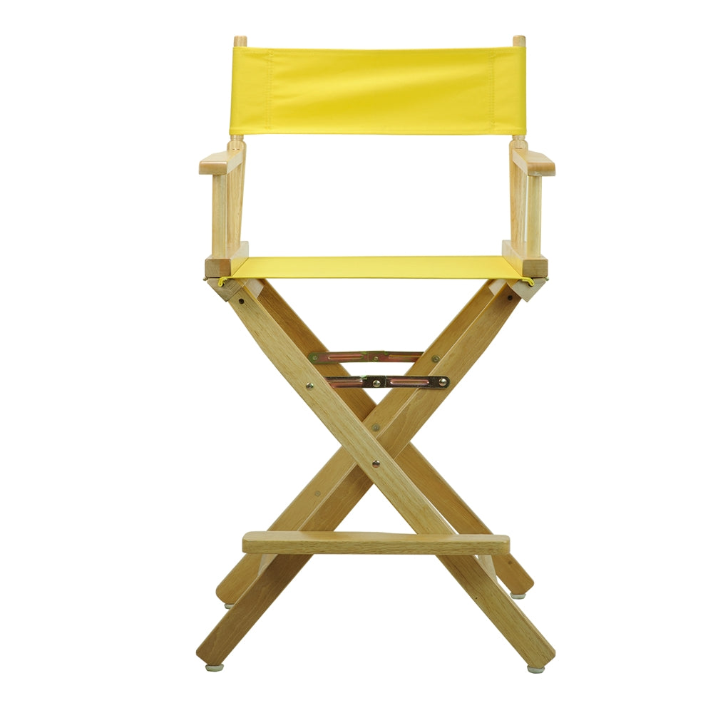 24" Director's Chair Natural Frame-Yellow Canvas