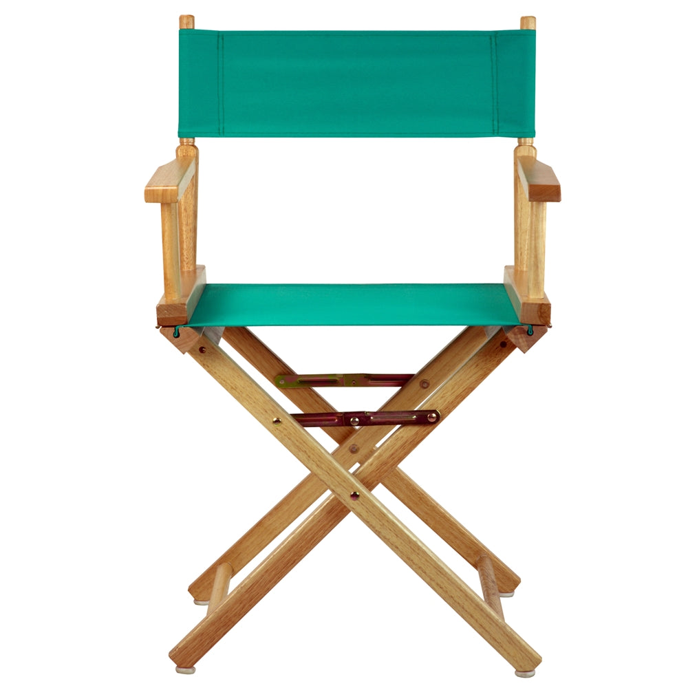 18" Director's Chair Natural Frame-Teal Canvas