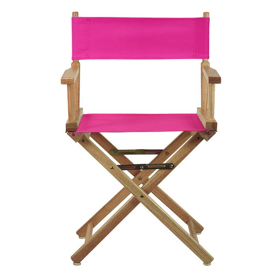 18" Director's Chair Natural Frame-Magenta Canvas