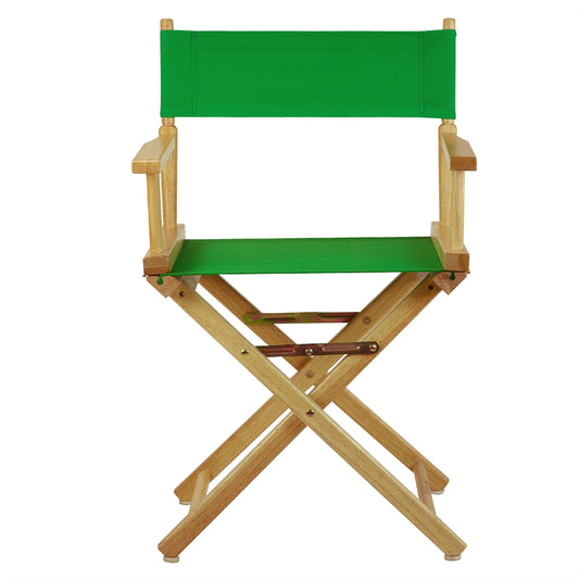 18" Director's Chair Natural Frame-Green Canvas