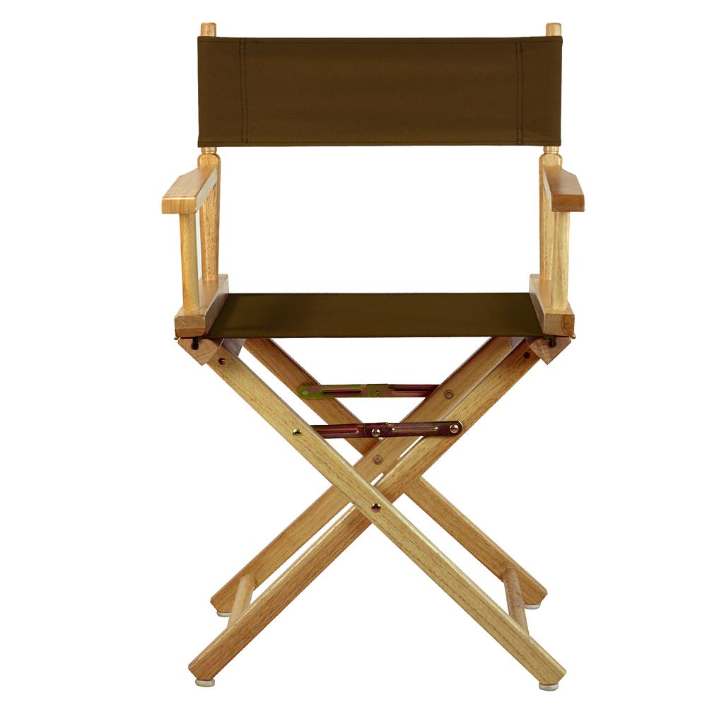 18" Director's Chair Natural Frame-Brown Canvas