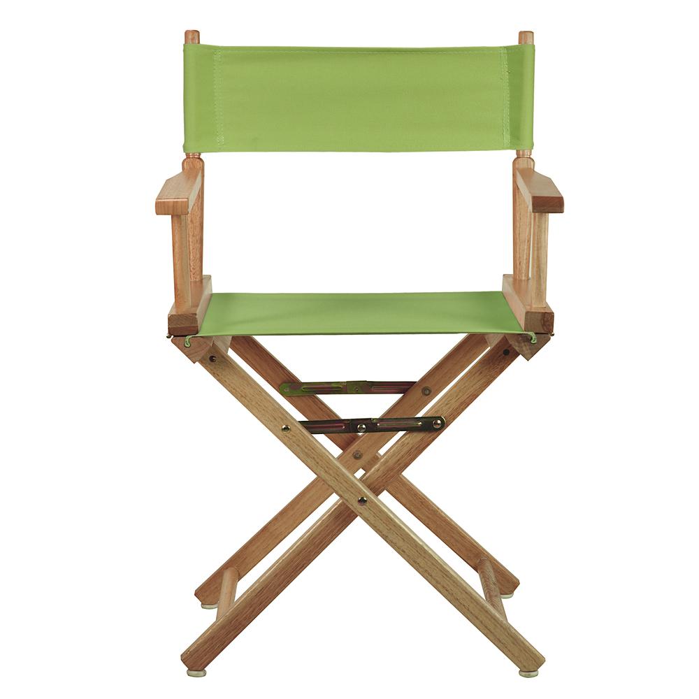 18" Director's Chair Natural Frame-Lime Green Canvas