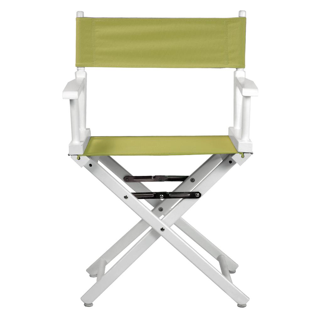 18" Director's Chair White Frame-Sage Canvas