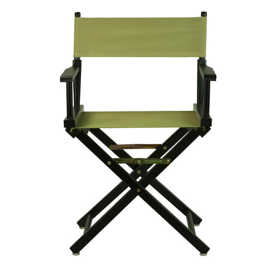 18" Director's Chair Black Frame-Olive Canvas