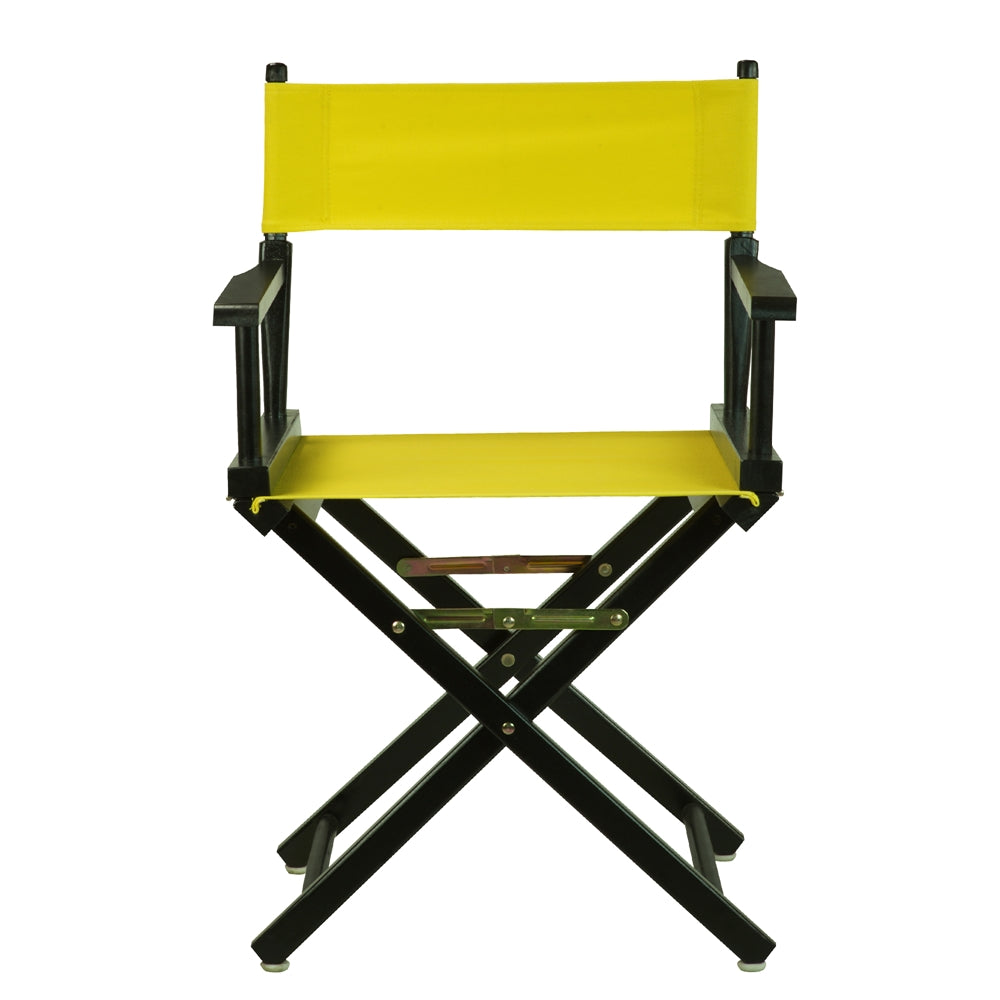 18" Director's Chair Black Frame-Yellow Canvas