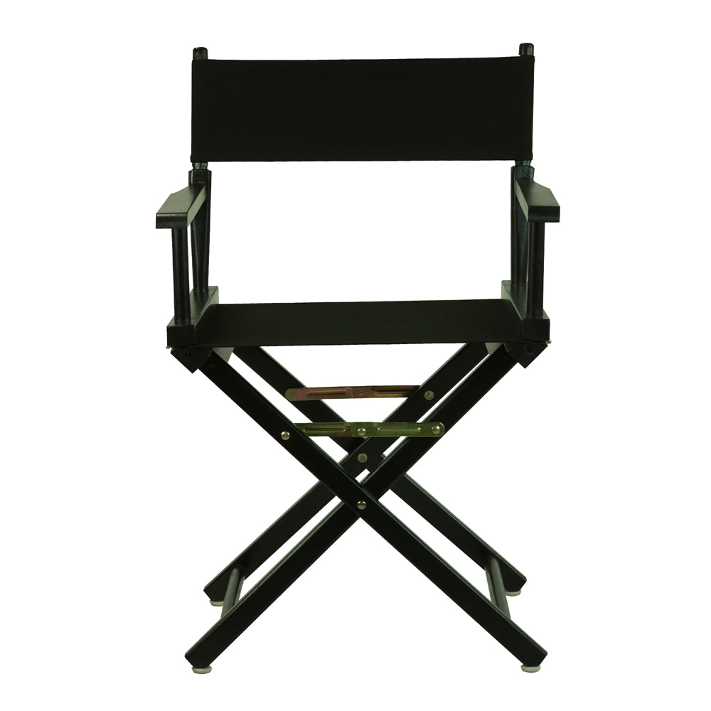 18" Director's Chair Black Frame-Black Canvas