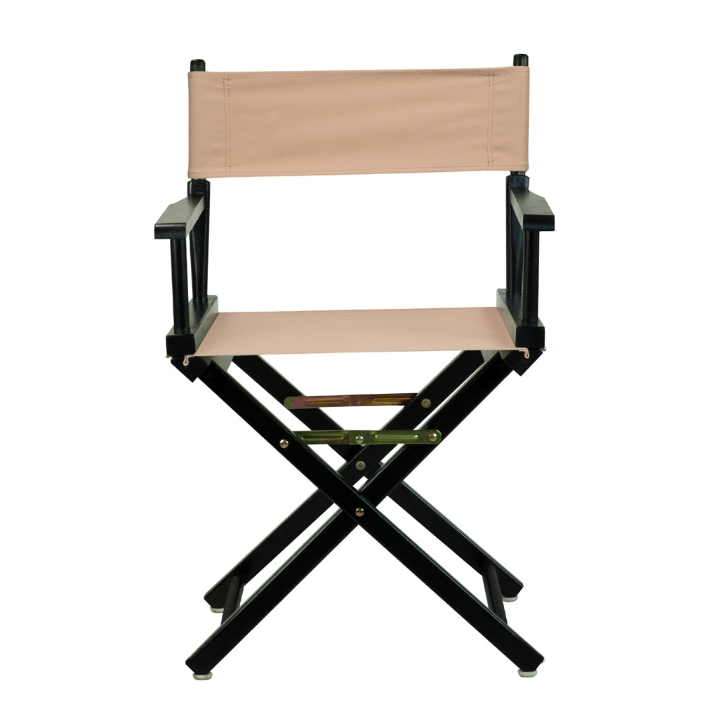 18" Director's Chair Black Frame-Tan Canvas