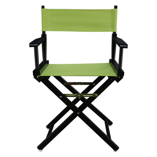 18" Director's Chair Black Frame-Lime Green Canvas