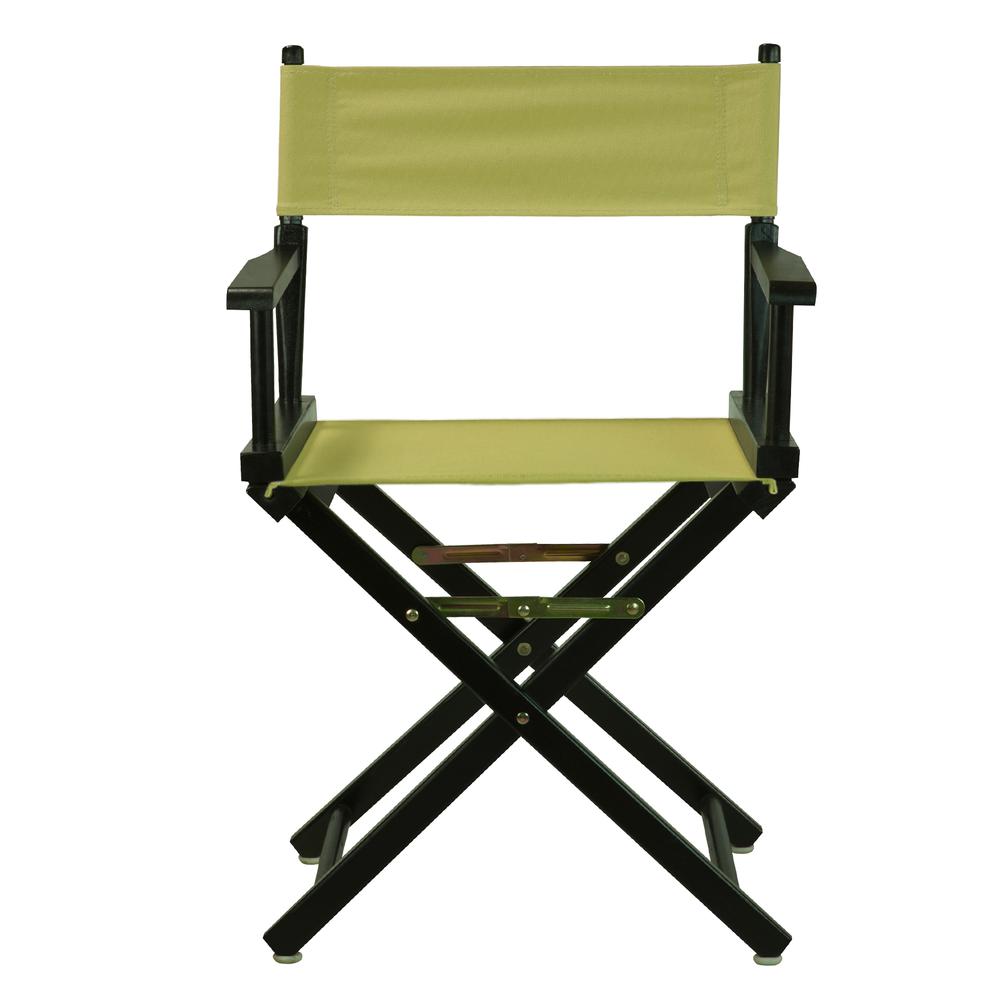 18" Director's Chair Black Frame-Sage Canvas