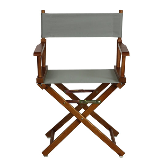 18" Director's Chair Honey Oak Frame-Gray Canvas